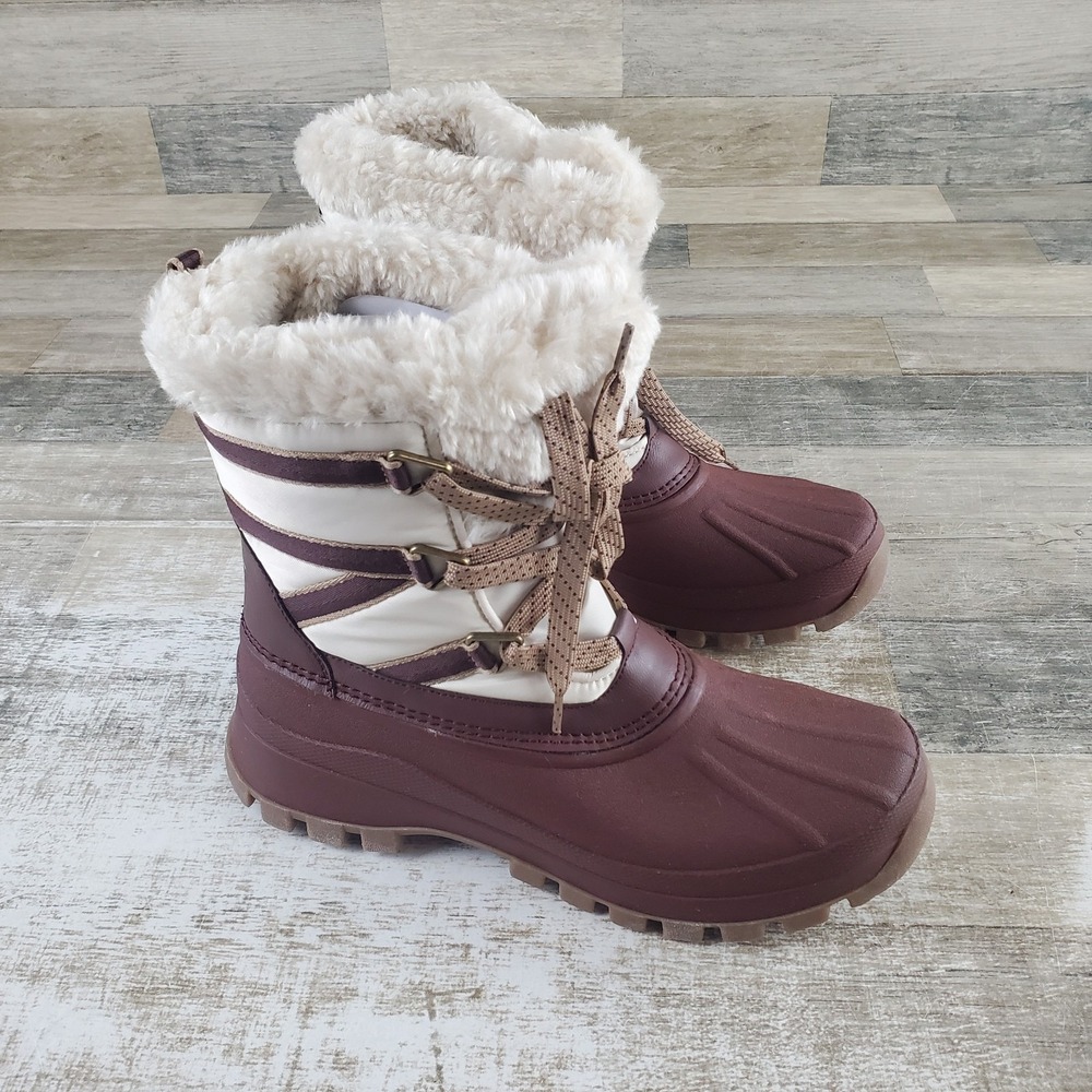 Storm Cougar Fresno Womens Lace Up Snow Boots Sz‎ 8 Chuanti Faux Fur Waterproof